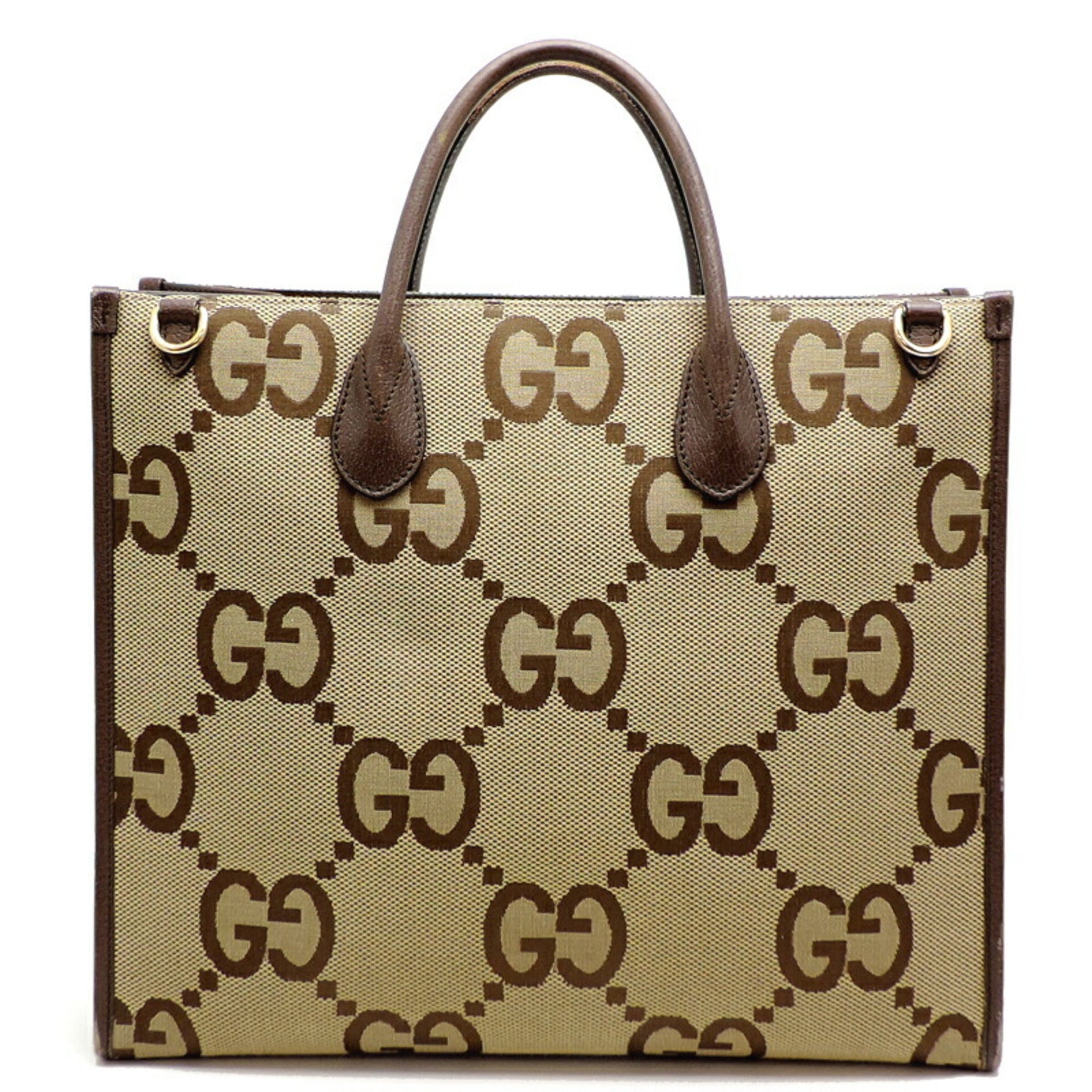 Gucci Beige Leather Tote Bag (Pre-Owned)
