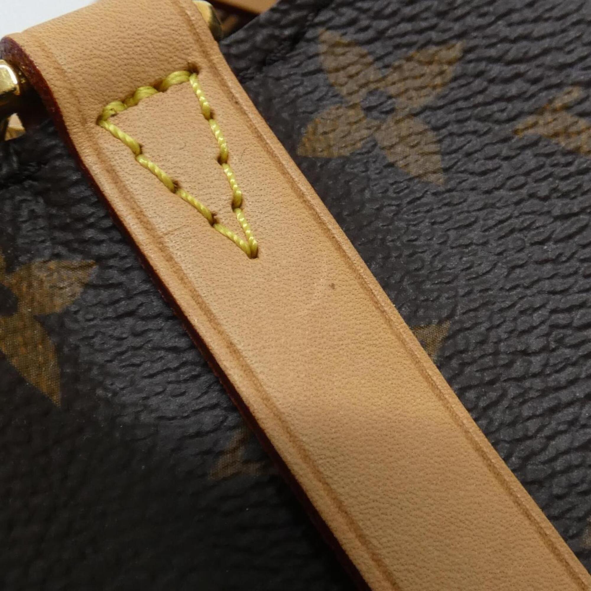 Louis Vuitton Marron Coated Canvas Handbag (Pre-Owned)