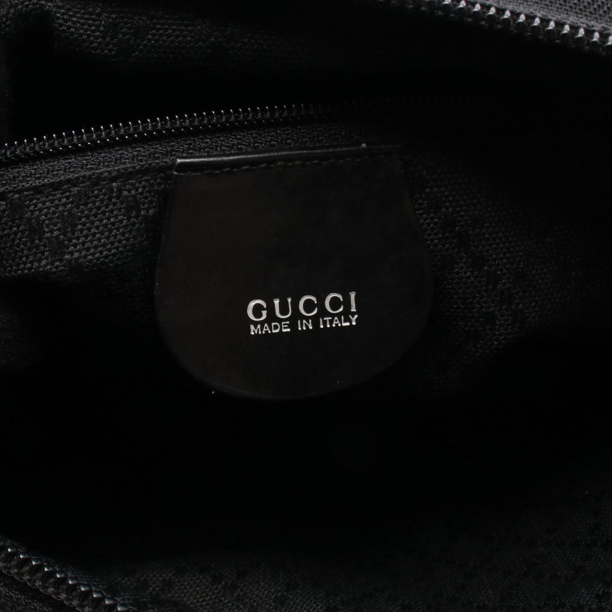 Gucci Black Canvas Leather Handbag (Pre-Owned)