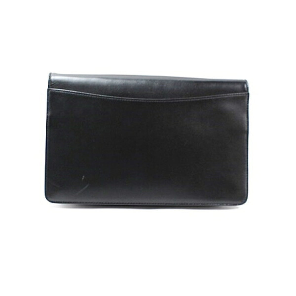 Dunhill Beige Black Leather Clutch Bag (Pre-Owned)