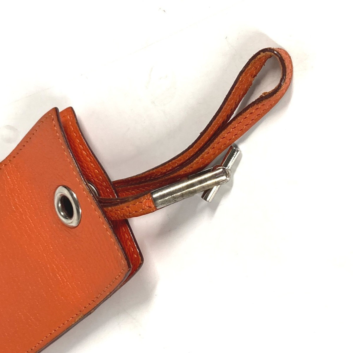 Hermes Orange Leather Pouch (Pre-Owned)