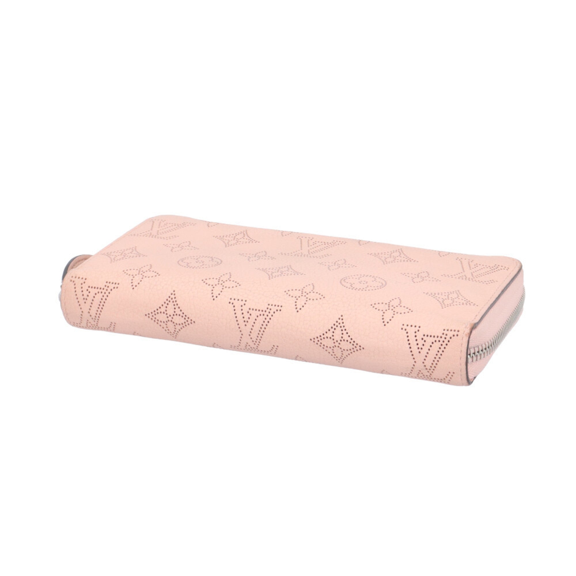 Louis Vuitton Mahina Magnolia Pink Mahina Leather Long Wallet (Bi-Fold) (Pre-Owned)