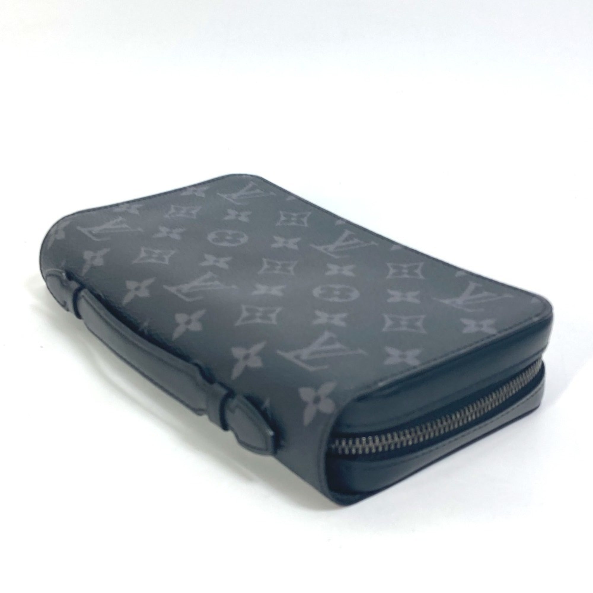Louis Vuitton Black Monogram Eclipse Canvas Long Wallet (Bi-Fold) (Pre-Owned)