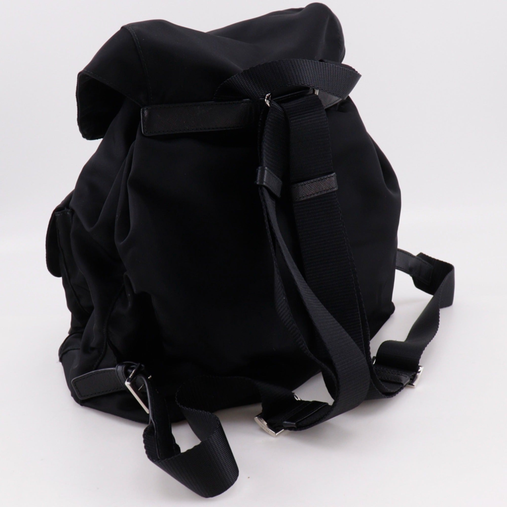 Prada Black Nero Nylon Backpack (Pre-Owned)