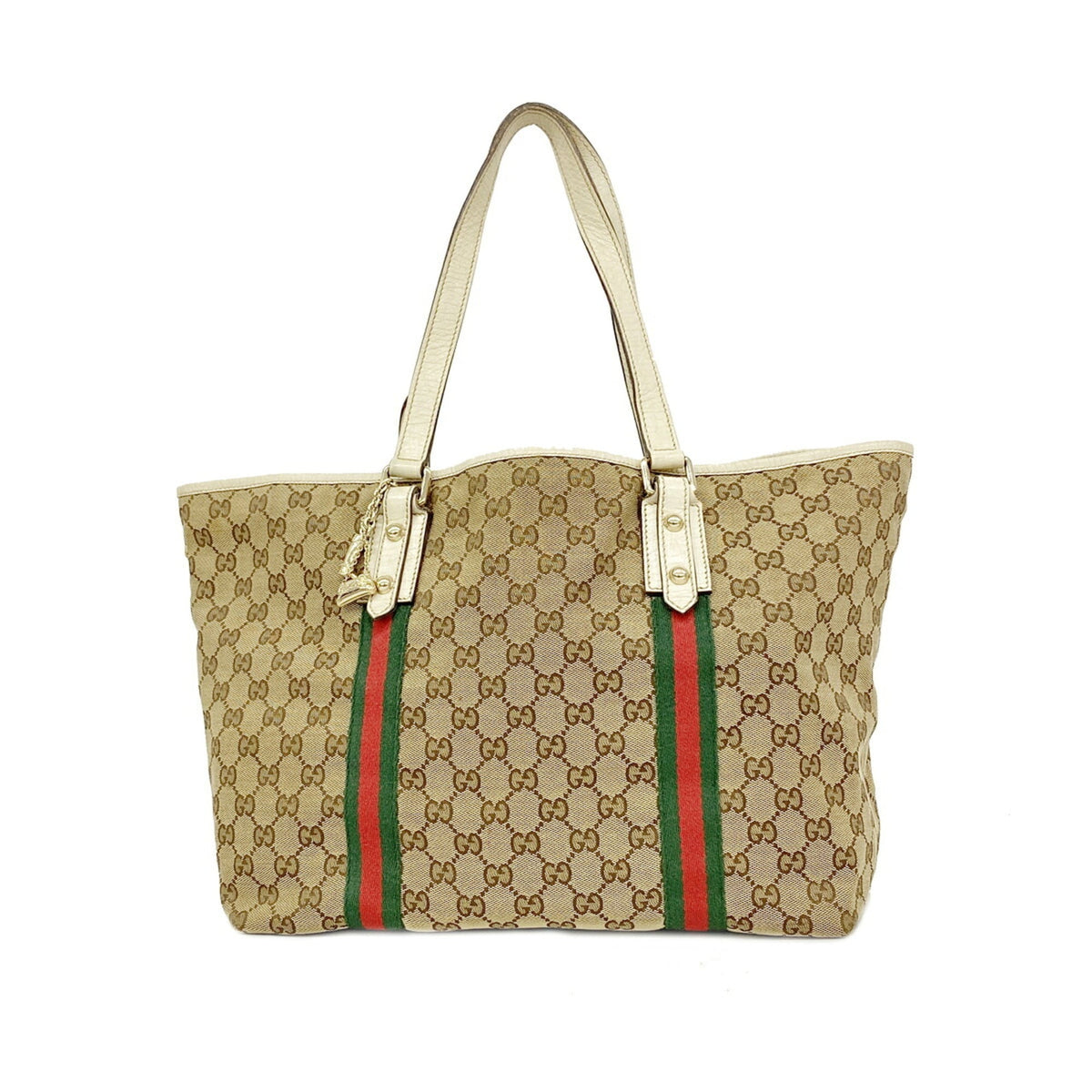 Gucci Brown Canvas Tote Bag (Pre-Owned)