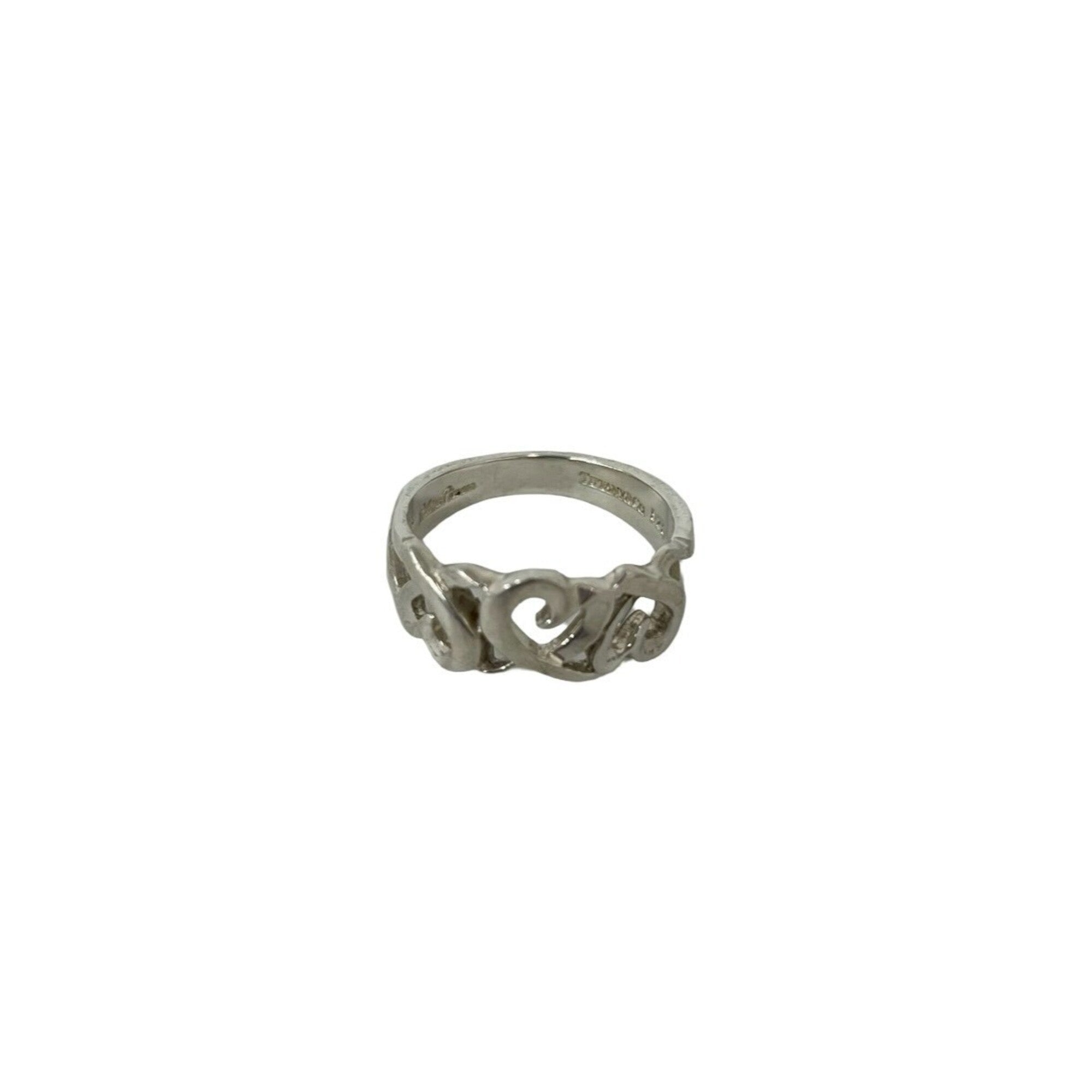 Tiffany Silver Silver 925 Band Ring (Pre-Owned)
