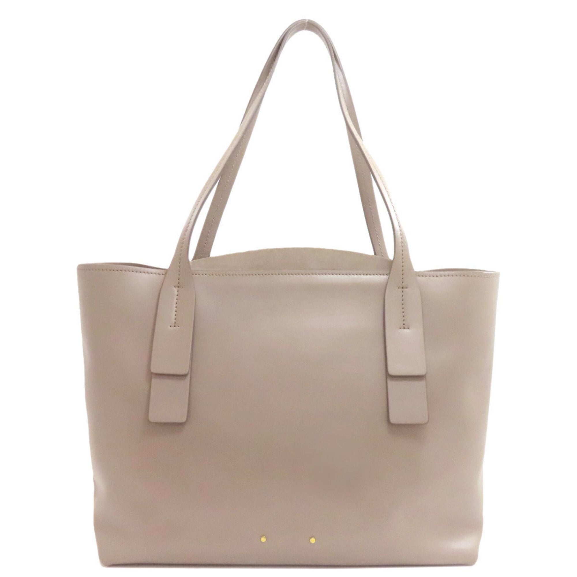 Chloé Grayish Leather Tote Bag (Pre-Owned)