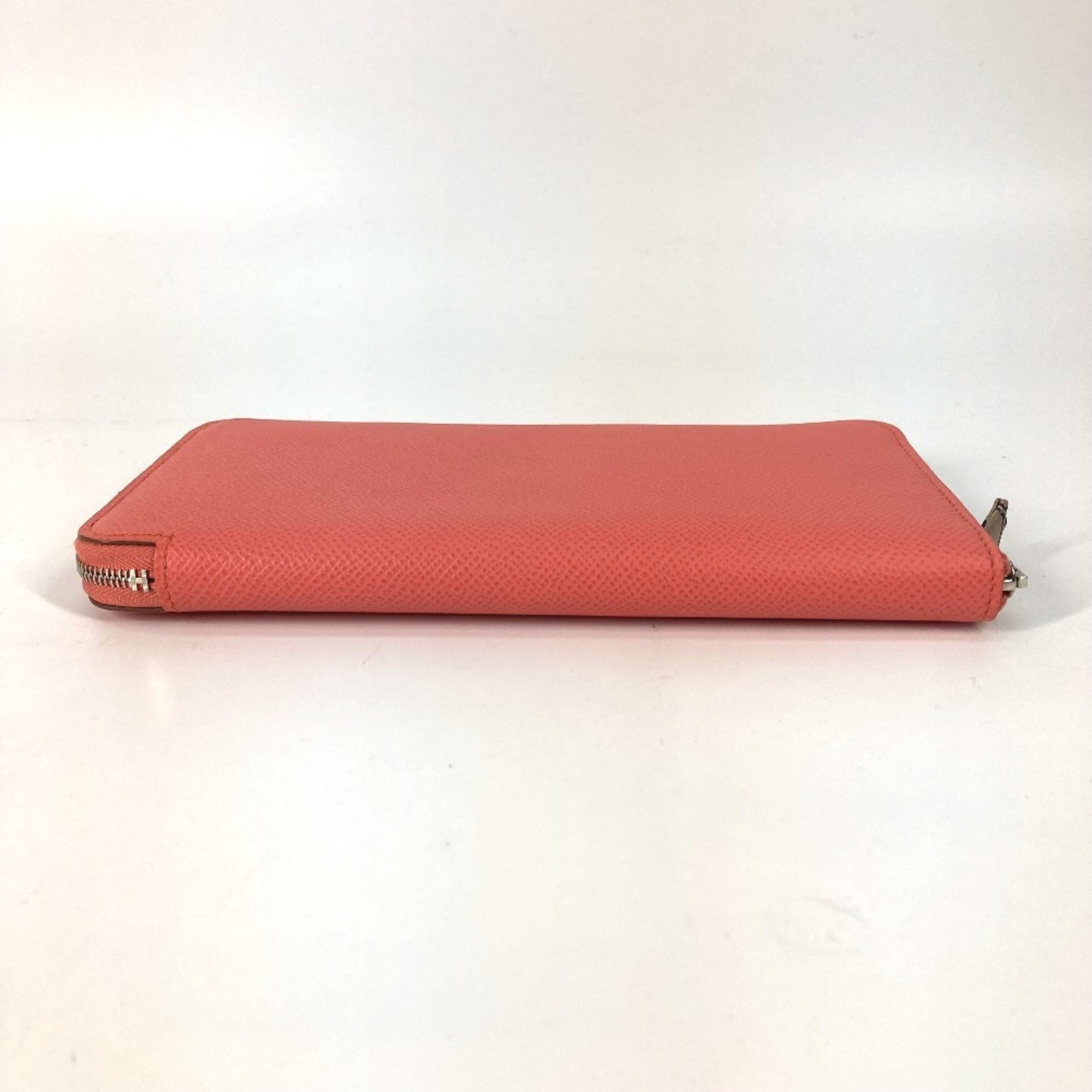 Hermes Silk'in Pink Epsom Leather Long Wallet (Bi-Fold) (Pre-Owned)
