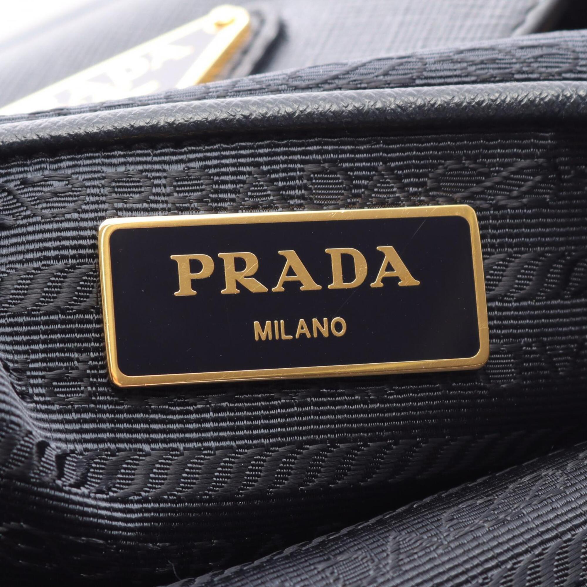 Prada Navy Nylon Saffiano Triangle Handbag (Pre-Owned)