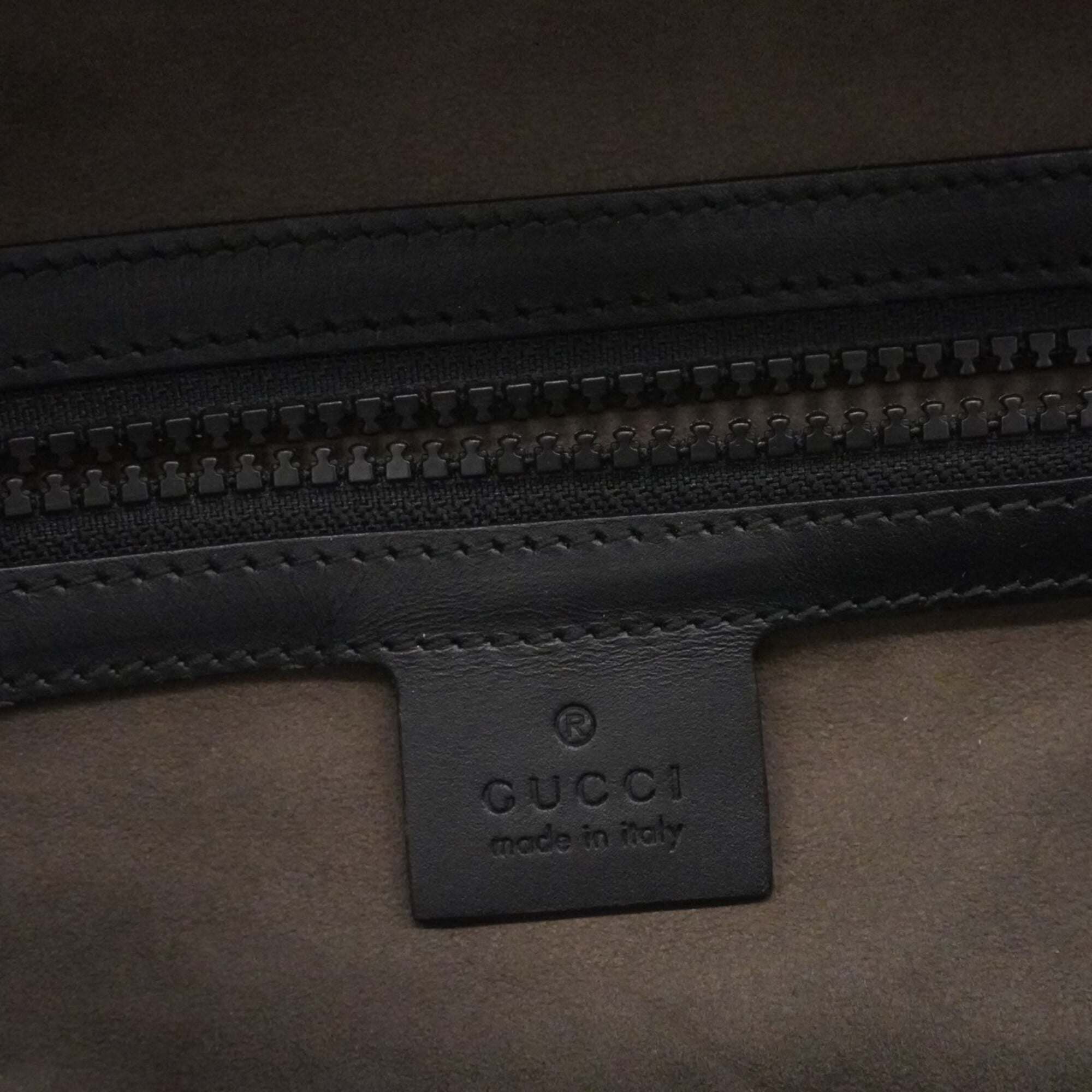 Gucci Black Brown Pvc Backpack (Pre-Owned)