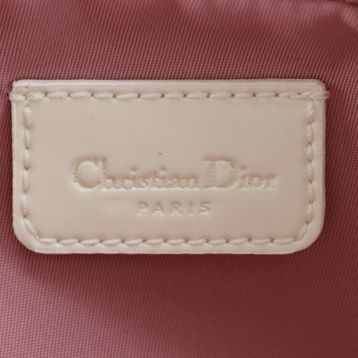 Christian Dior Trotter Pink Nylon Canvas Pouch (Pre-Owned)
