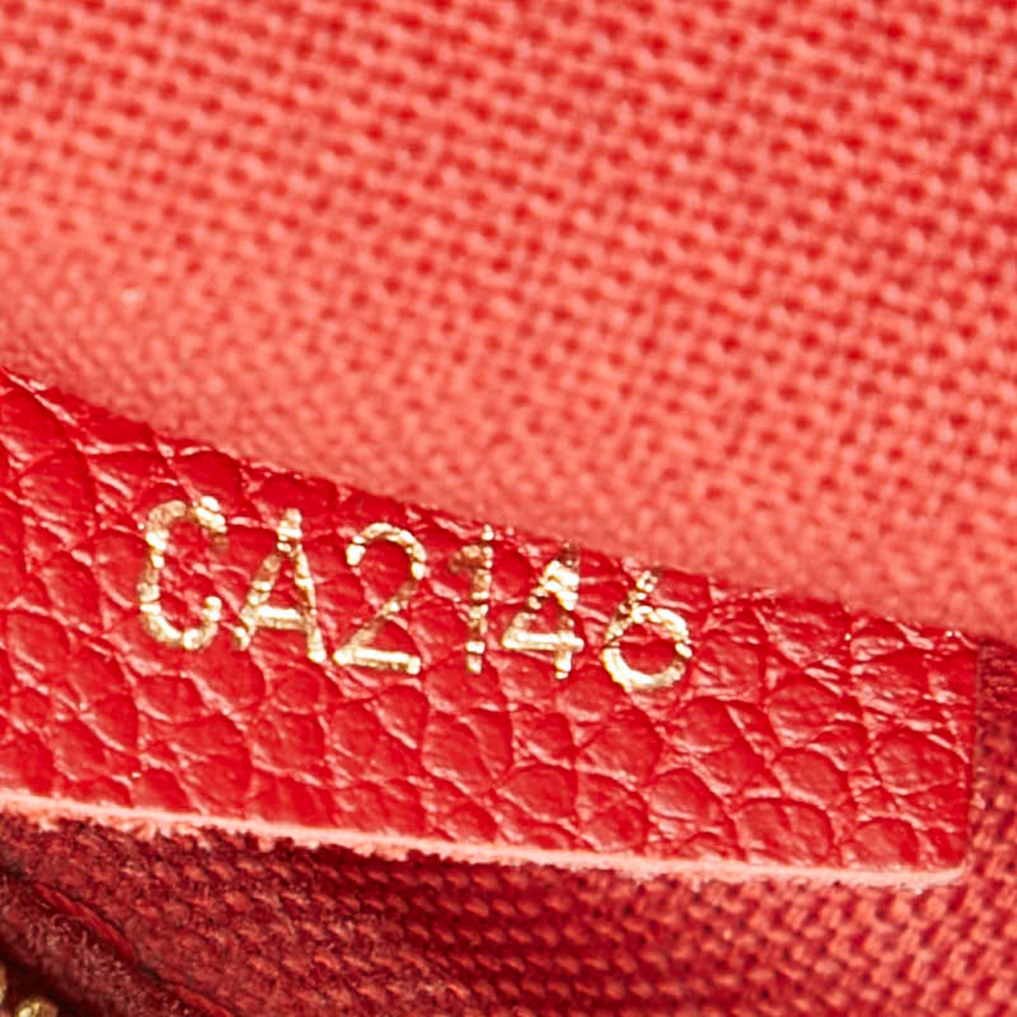 Louis Vuitton Brown Cerise Red Color Pvc Leather Handbag Shoulder Bag (Pre-Owned)