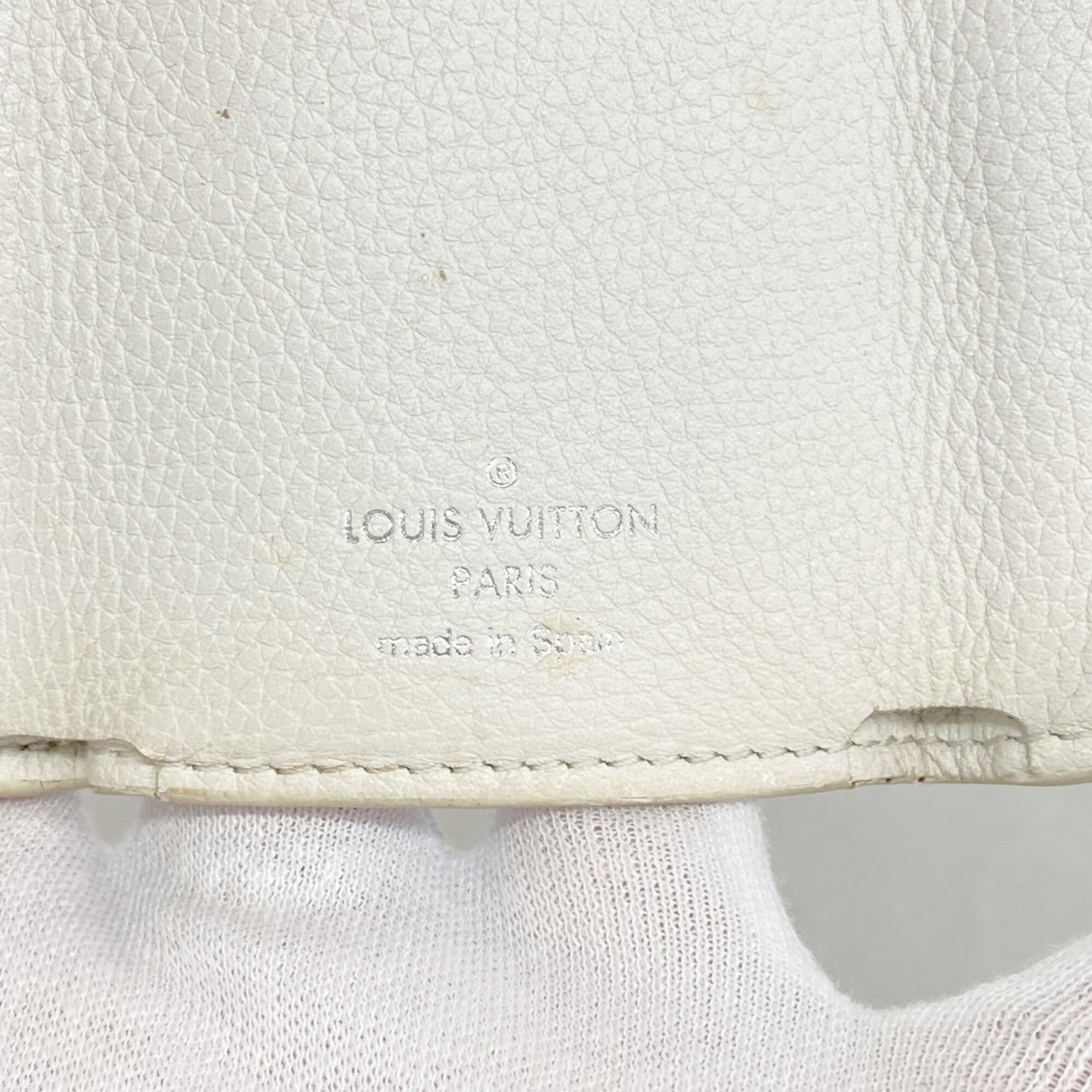Louis Vuitton White Wallet (Tri-Fold) (Pre-Owned)