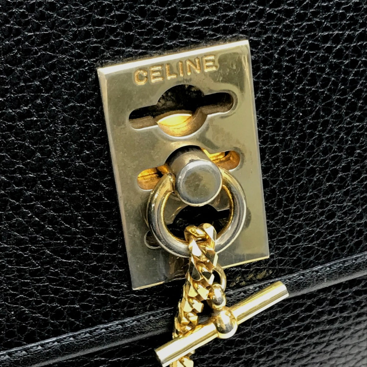 Celine Black Leather Handbag (Pre-Owned)