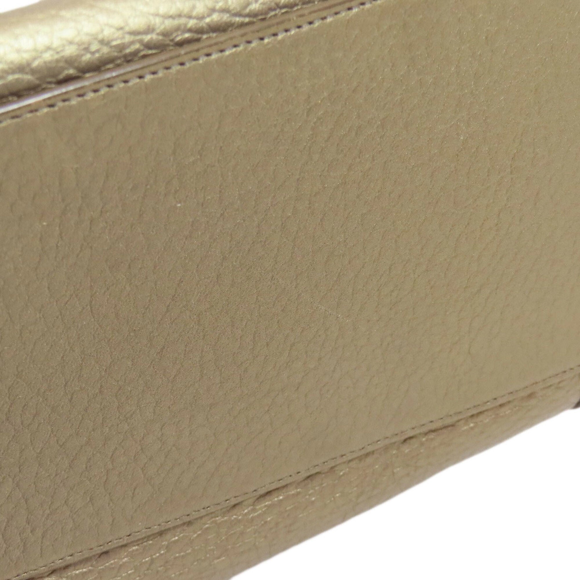 Loewe Gold Leather Handbag (Pre-Owned)