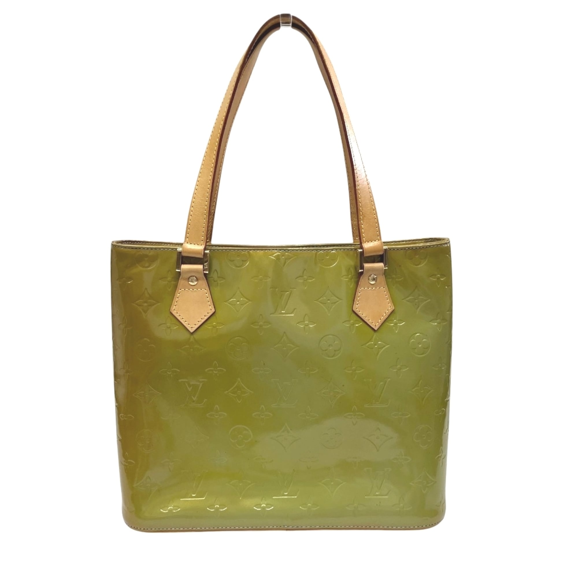 Louis Vuitton Galle Green Patent Leather Tote Bag (Pre-Owned)