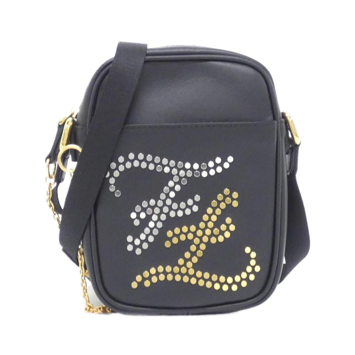Fendi Black Leather Shoulder Bag (Pre-Owned)