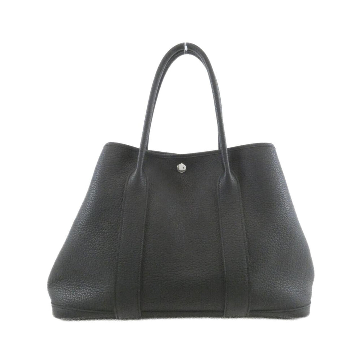 Hermes Garden Black Negonda Leather Handbag (Pre-Owned)