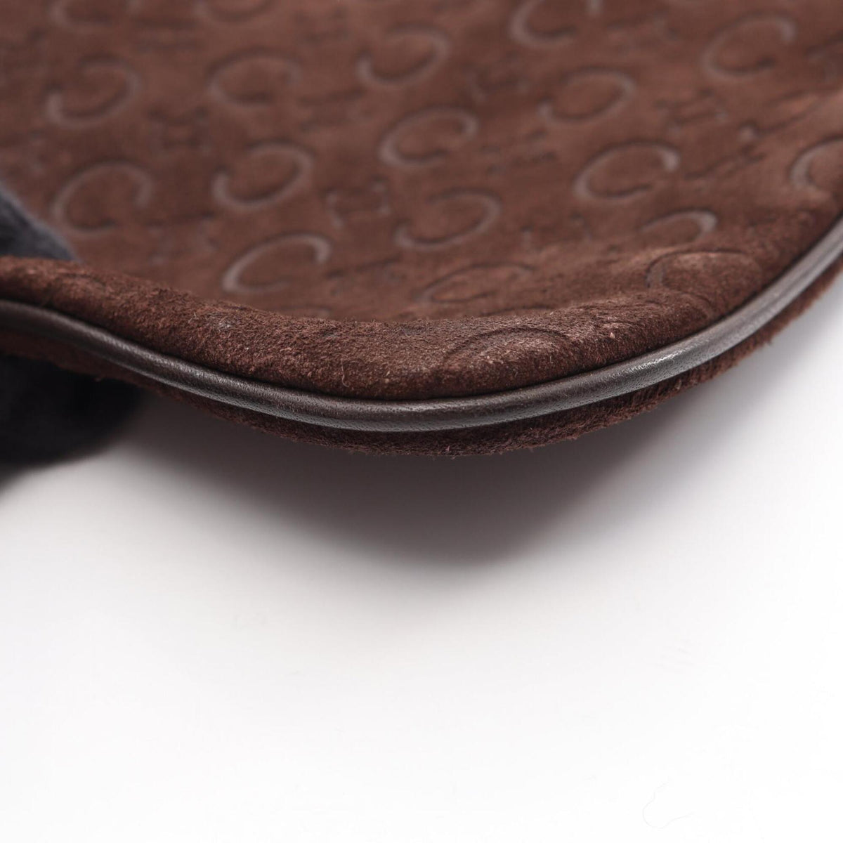 Celine Brown Suede Leather Handbag Shoulder Bag (Pre-Owned)