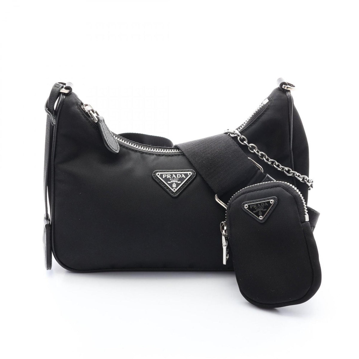 Prada Black Nylon Shoulder Bag (Pre-Owned)