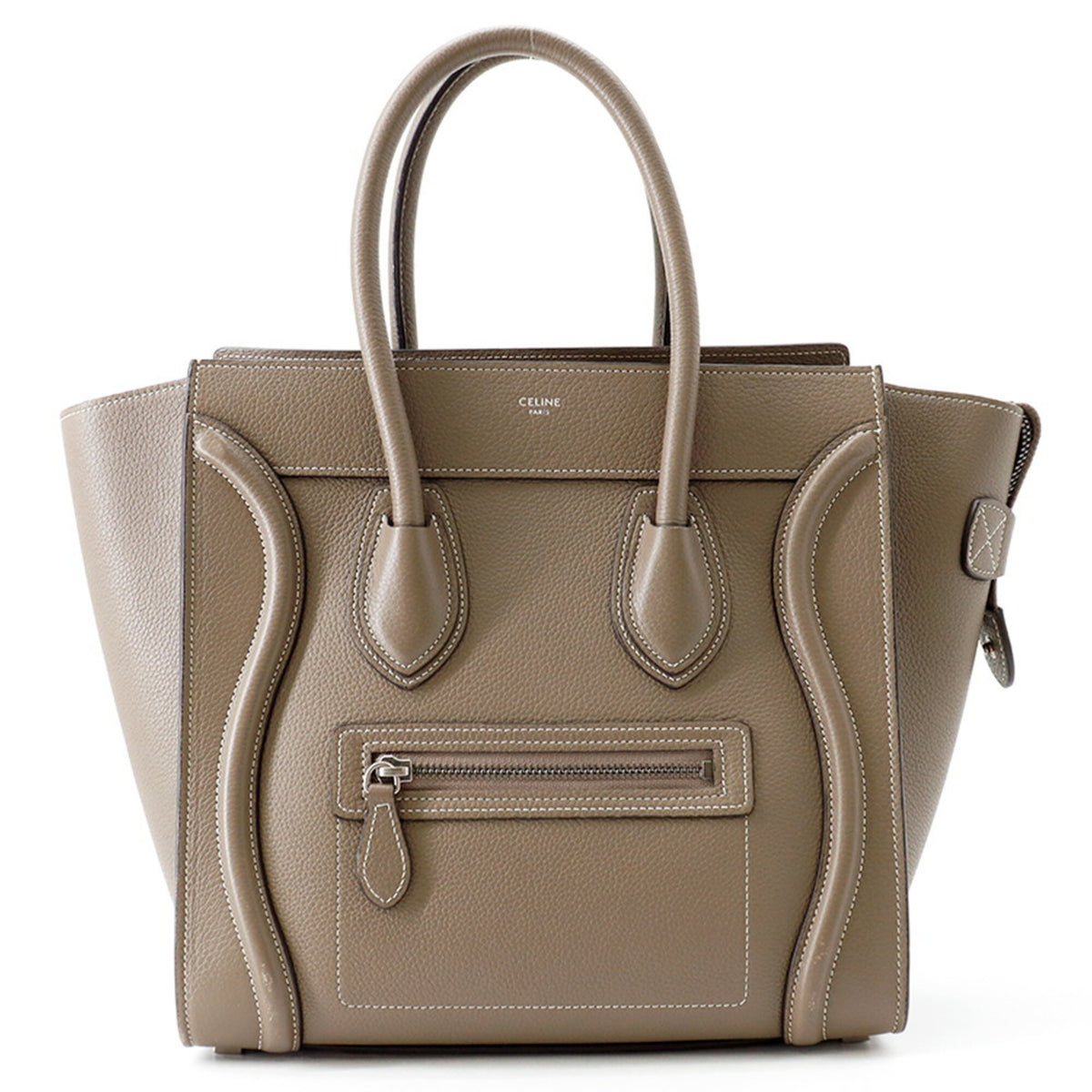 Celine Grayish Leather Handbag (Pre-Owned)