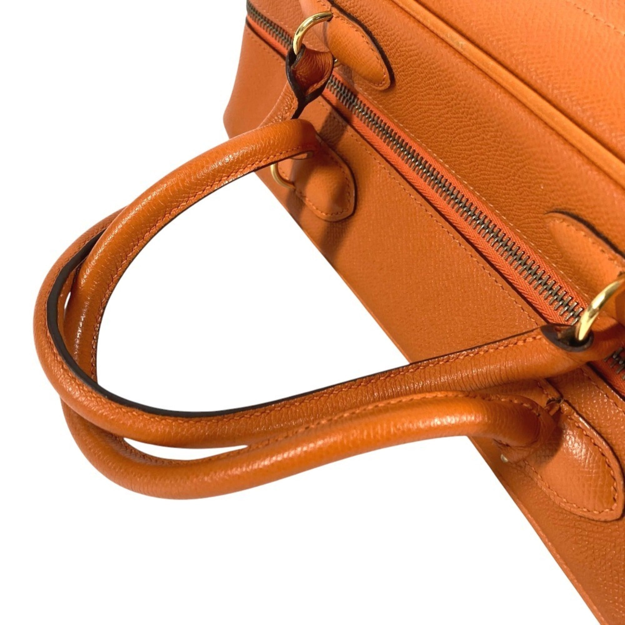 Hermes Orange Epsom Leather Handbag Tote Bag (Pre-Owned)