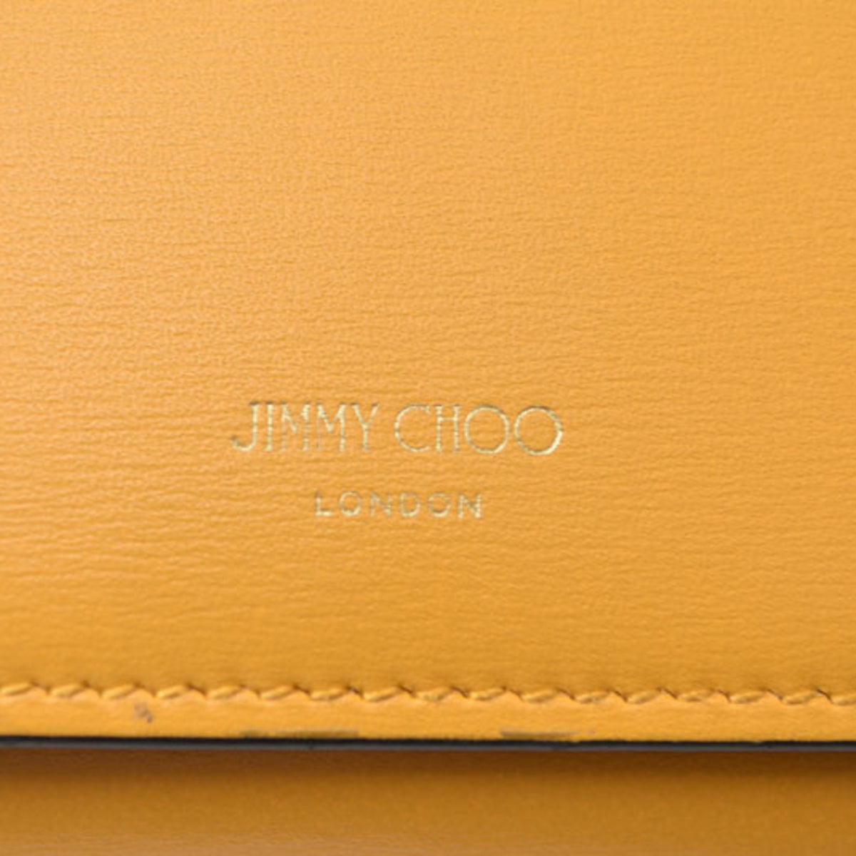 Jimmy Choo Blue Yellow Leather Long Wallet (Bi-Fold) (Pre-Owned)