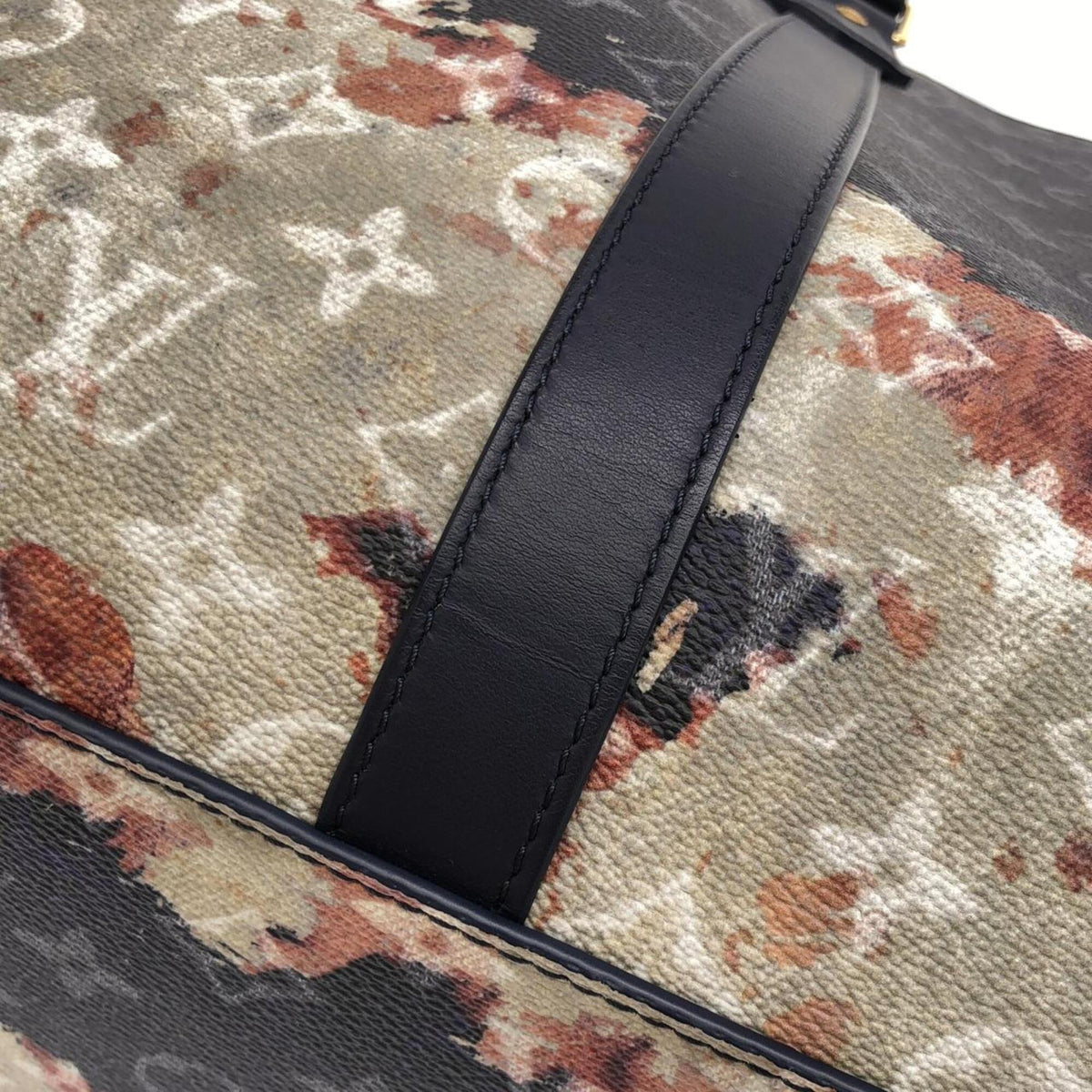 Louis Vuitton Ancre Blue Coated Canvas Handbag (Pre-Owned)