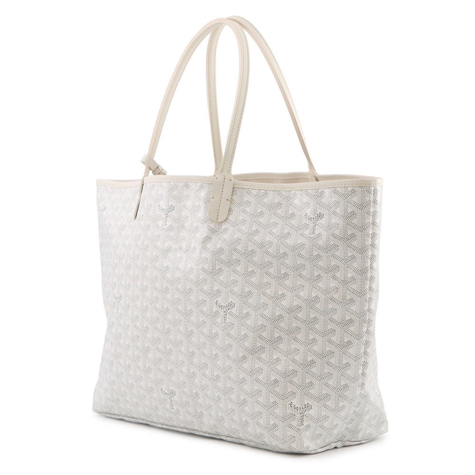 Goyard White Pvc Leather Tote Bag (Pre-Owned)