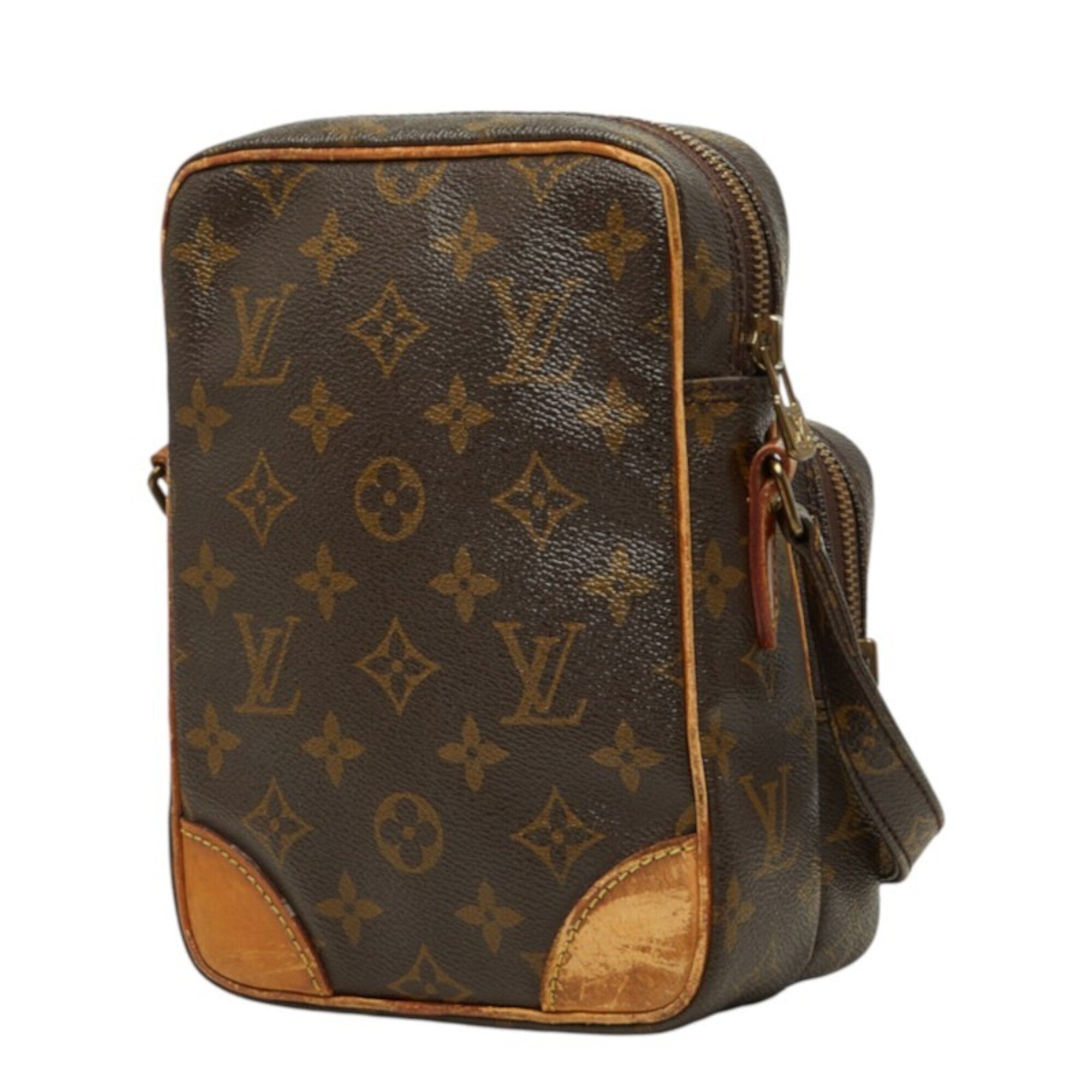 Louis Vuitton Brown Pvc Leather Shoulder Bag (Pre-Owned)