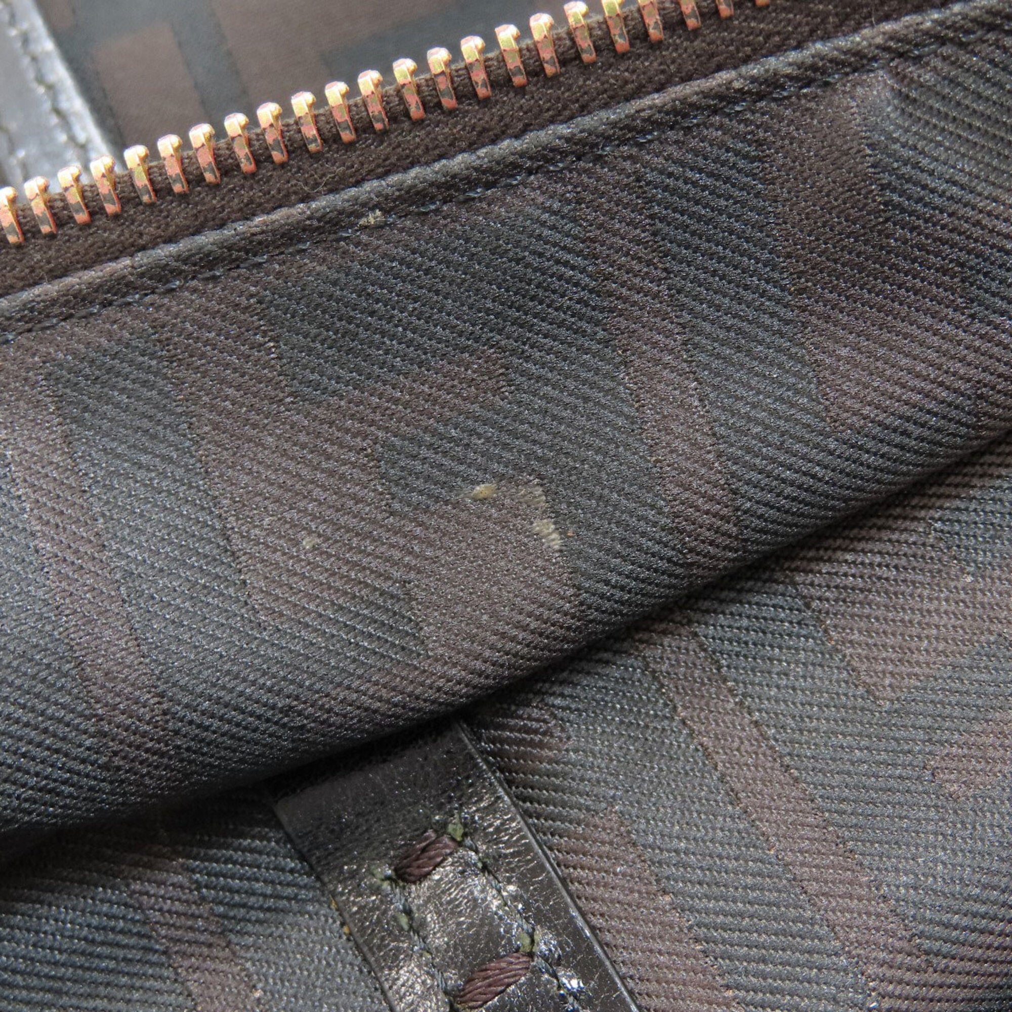 Fendi Zucca Black Brown Nylon Tote Bag (Pre-Owned)