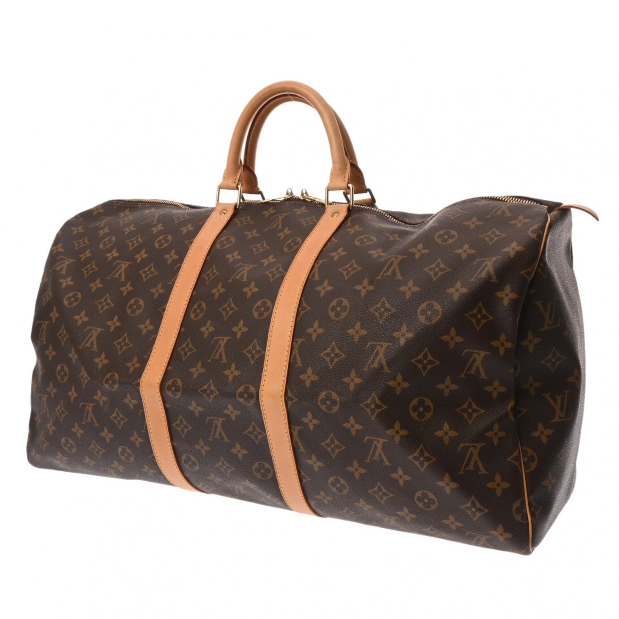 Louis Vuitton Brown Monogram Canvas Boston Bag (Pre-Owned)