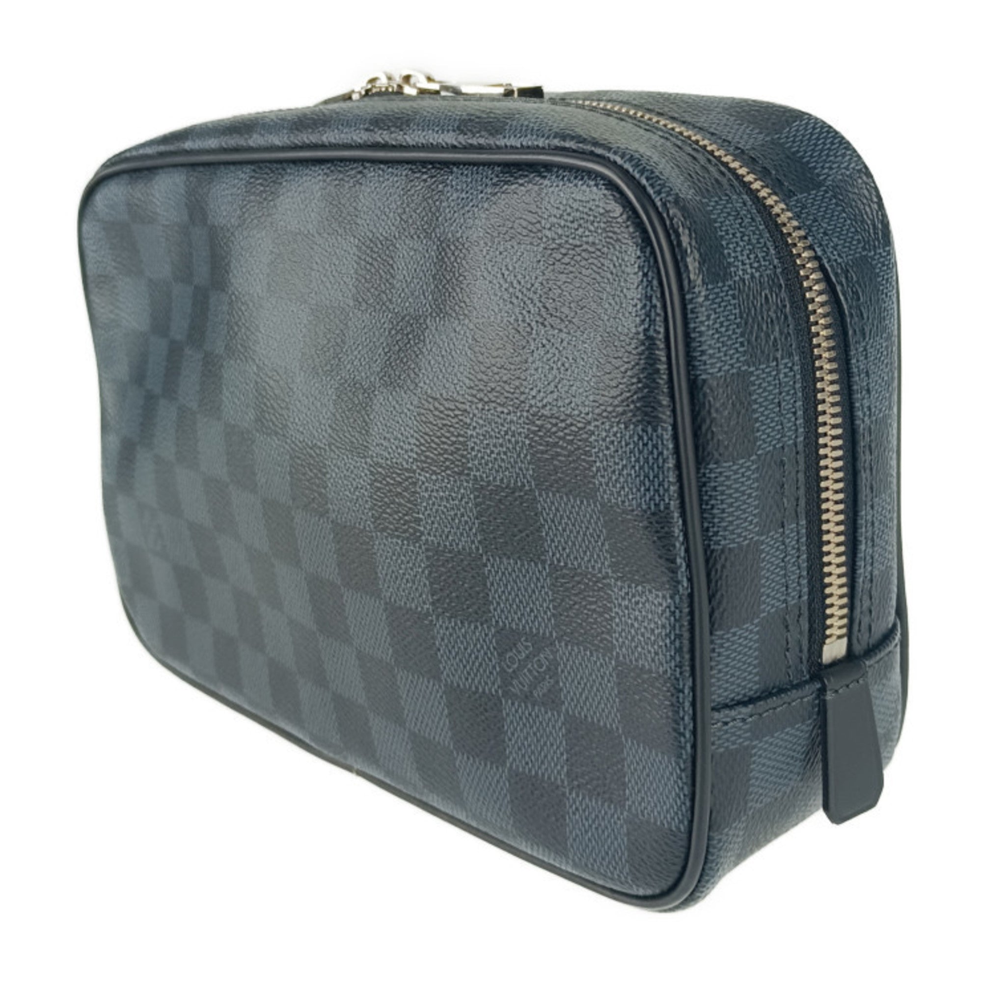 Louis Vuitton Damier Cobalt Navy Canvas Clutch Bag Pouch (Pre-Owned)