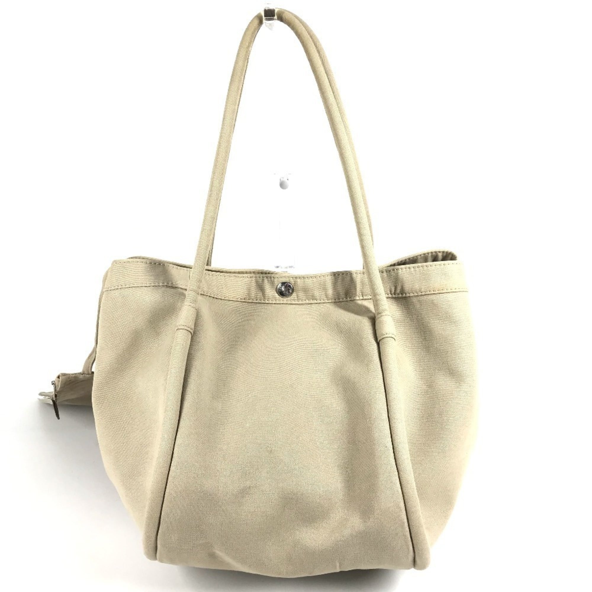 Hermes Beige Handbag Pouch Tote Bag (Pre-Owned)