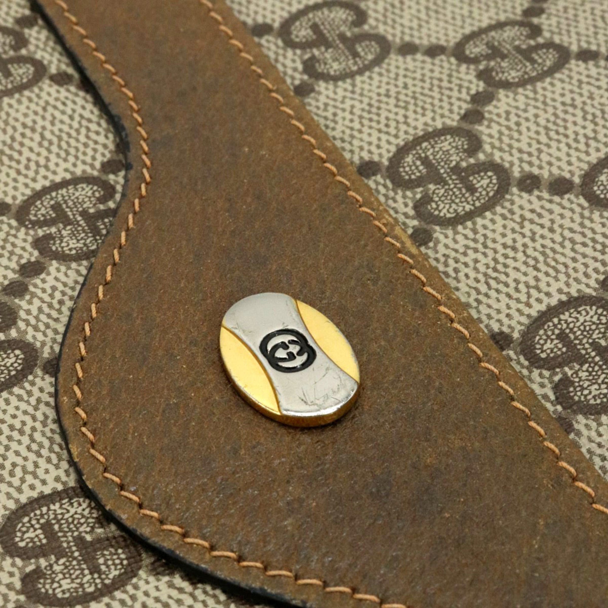 Gucci Beige Gg Supreme Shoulder Bag Tote Bag (Pre-Owned)