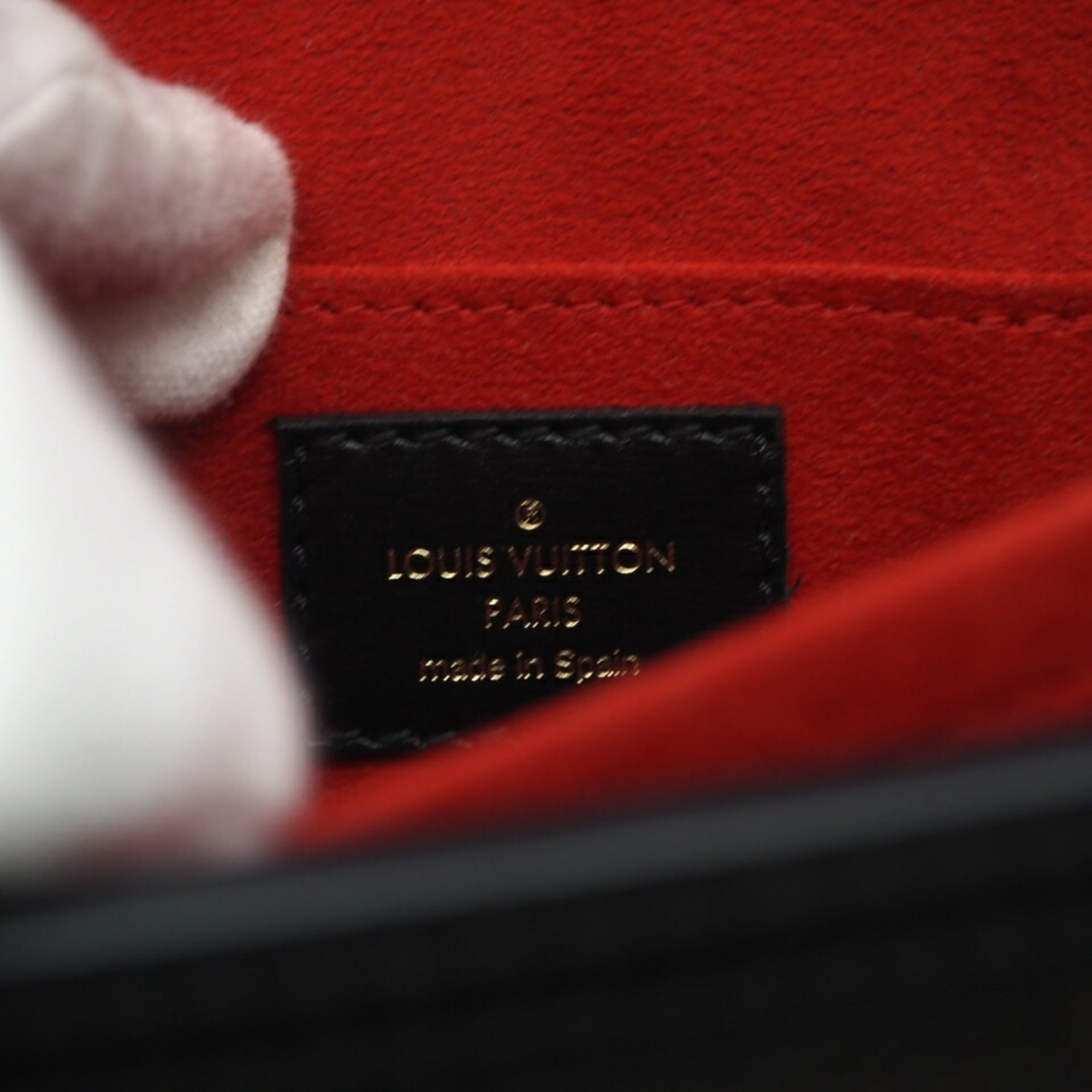 Louis Vuitton Brown Red Color Coated Canvas Shoulder Bag (Pre-Owned)