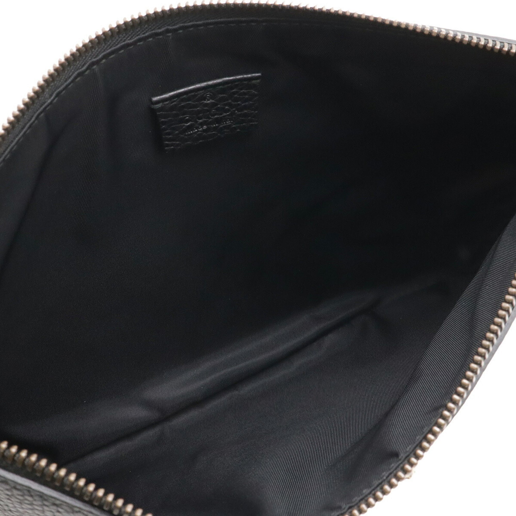Gucci Black Leather Clutch Bag (Pre-Owned)