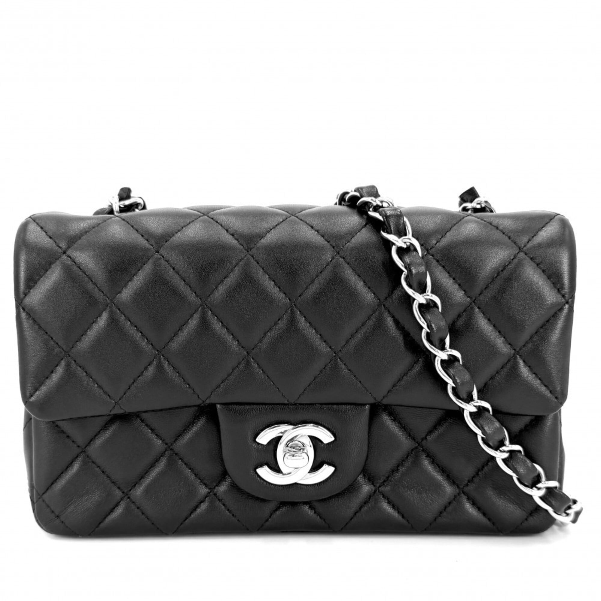 Chanel Black Leather Shoulder Bag (Pre-Owned)