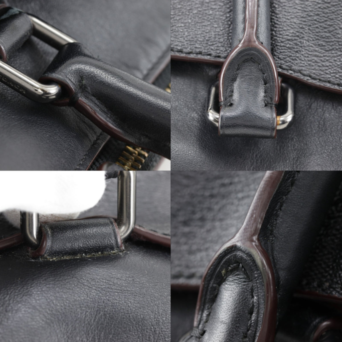 Coach Black Pvc Leather Briefcase (Pre-Owned)