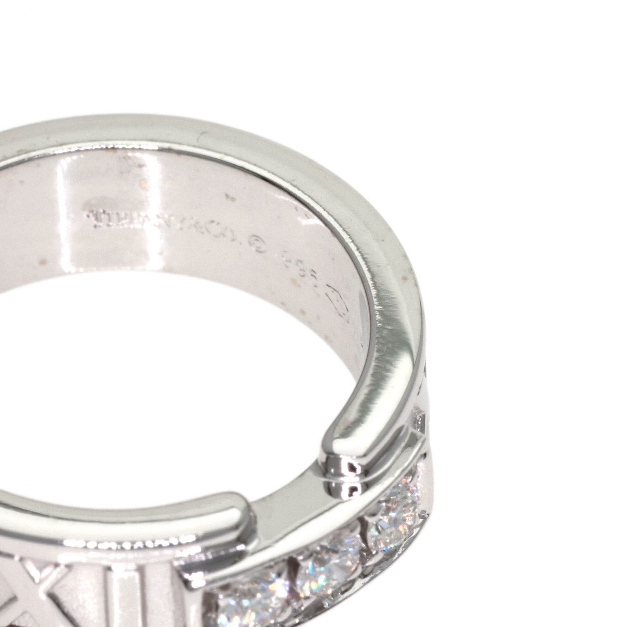 Tiffany Atlas White Gold (18K) Band Ring (Pre-Owned)