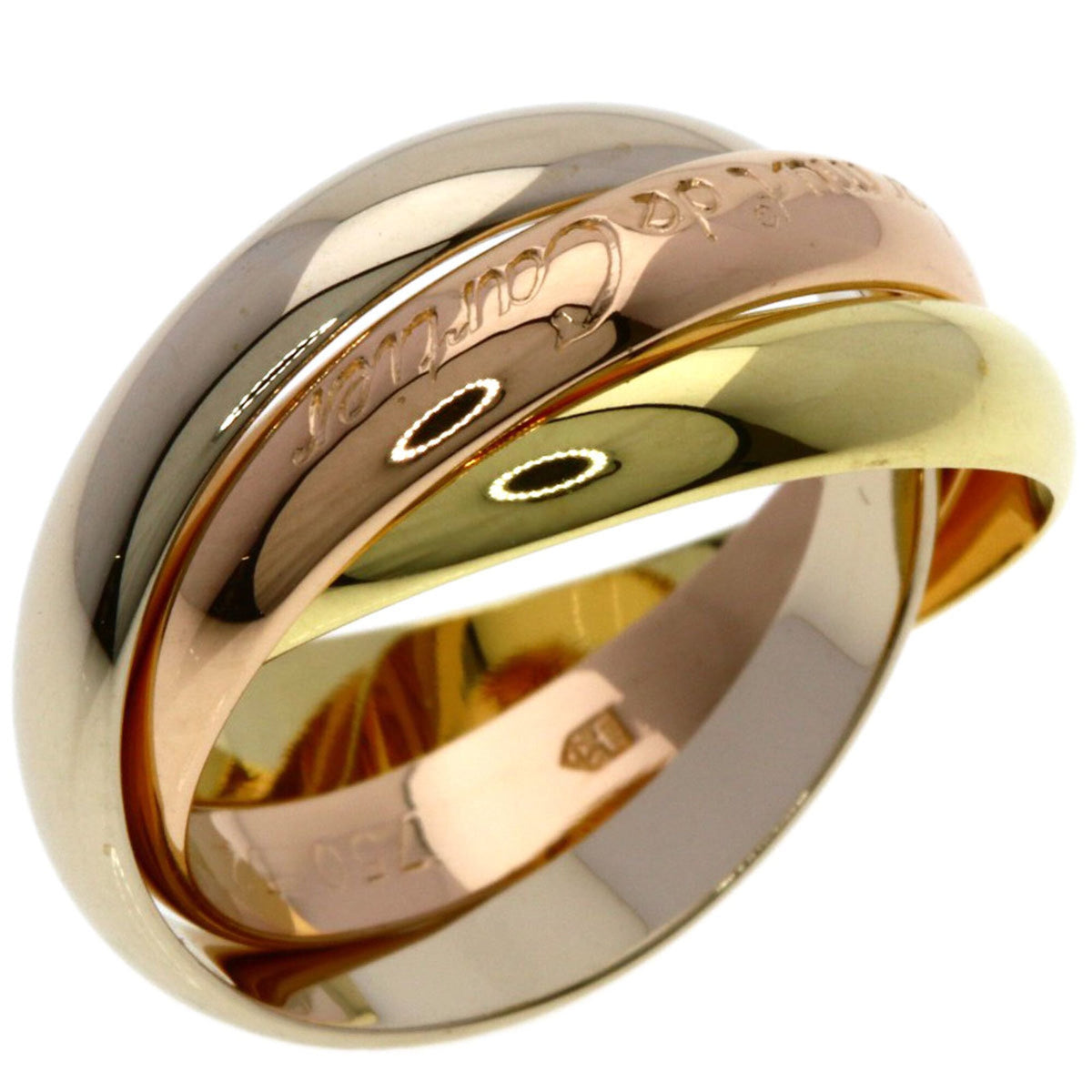 Cartier Trinity Yellow Gold (18K) Pink Gold (18K) White Gold (18K) Band Ring (Pre-Owned)