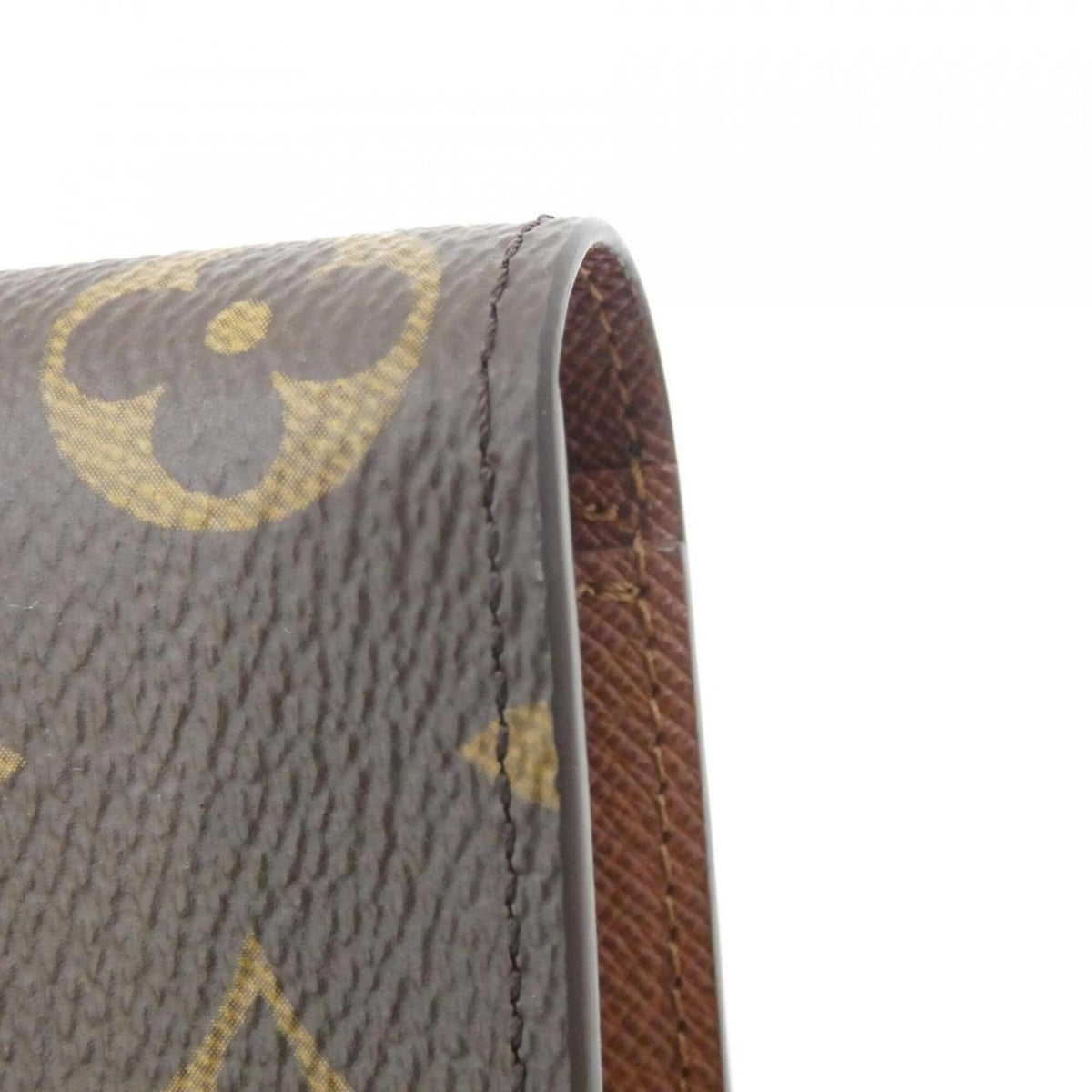 Louis Vuitton Marron Coated Canvas Long Wallet (Bi-Fold) (Pre-Owned)