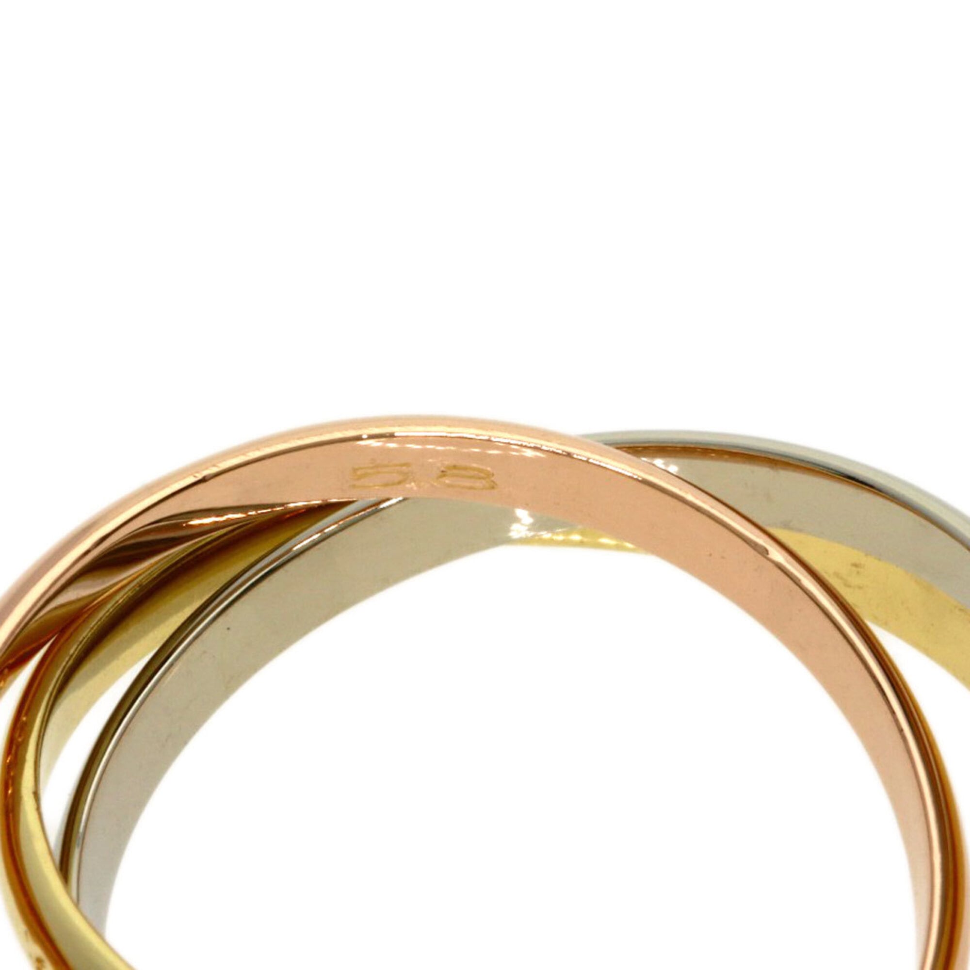 Cartier Yellow Gold (18K) White Gold (18K) Band Ring (Pre-Owned)
