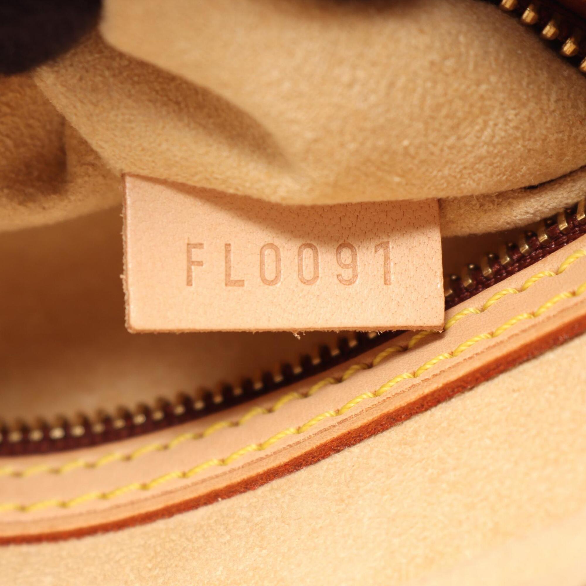 Louis Vuitton Brown Monogram Coated Canvas Leather Handbag Shoulder Bag (Pre-Owned)