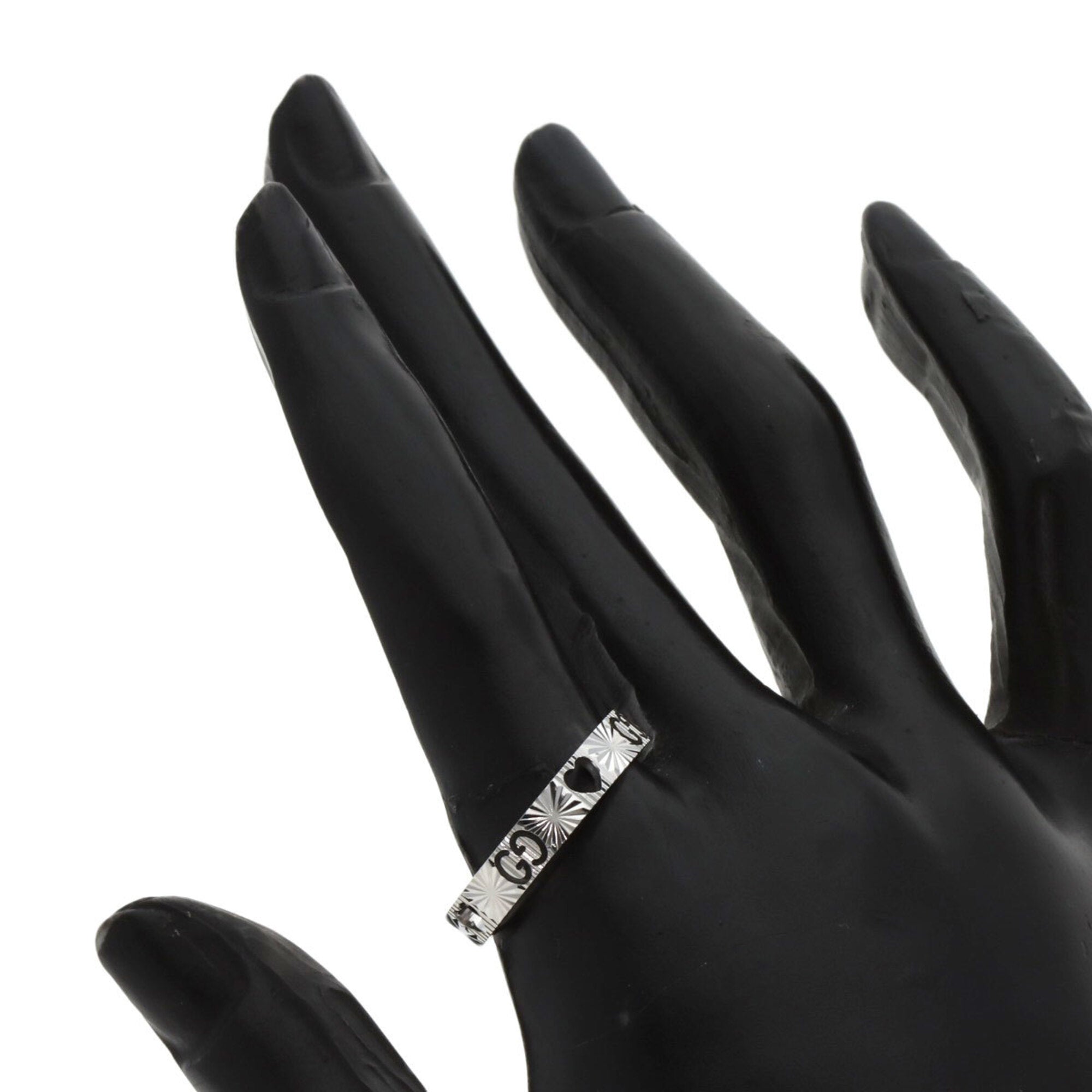 Gucci Icon White Gold (18K) Band Ring (Pre-Owned)