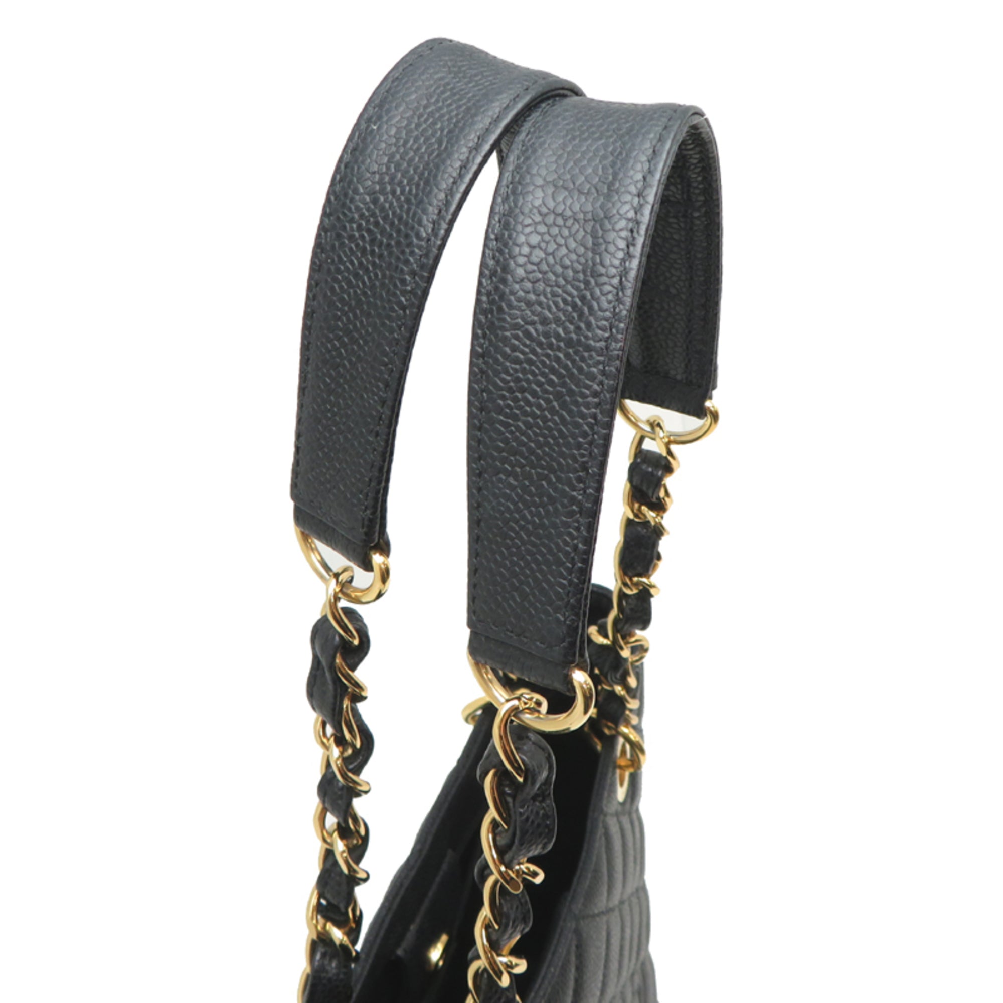 Chanel Black Grained Calfskin Tote Bag (Pre-Owned)