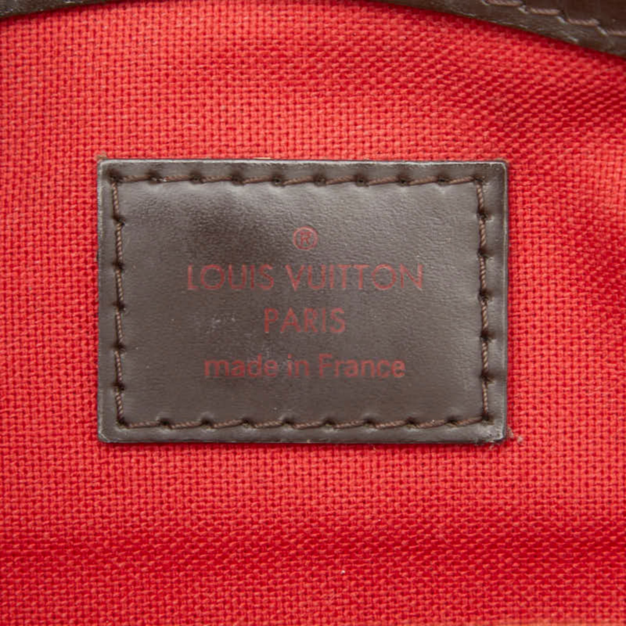 Louis Vuitton Brown Damier Canvas Pvc Leather Handbag (Pre-Owned)