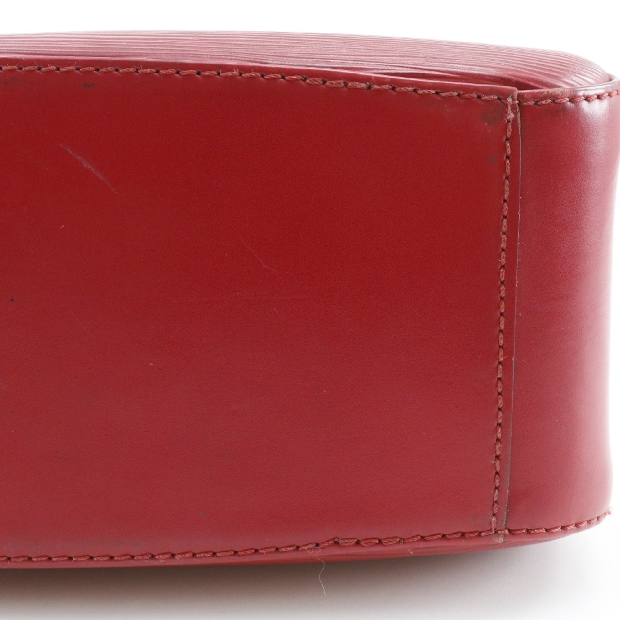 Louis Vuitton Castilian Red Red Color Epi Leather Handbag (Pre-Owned)