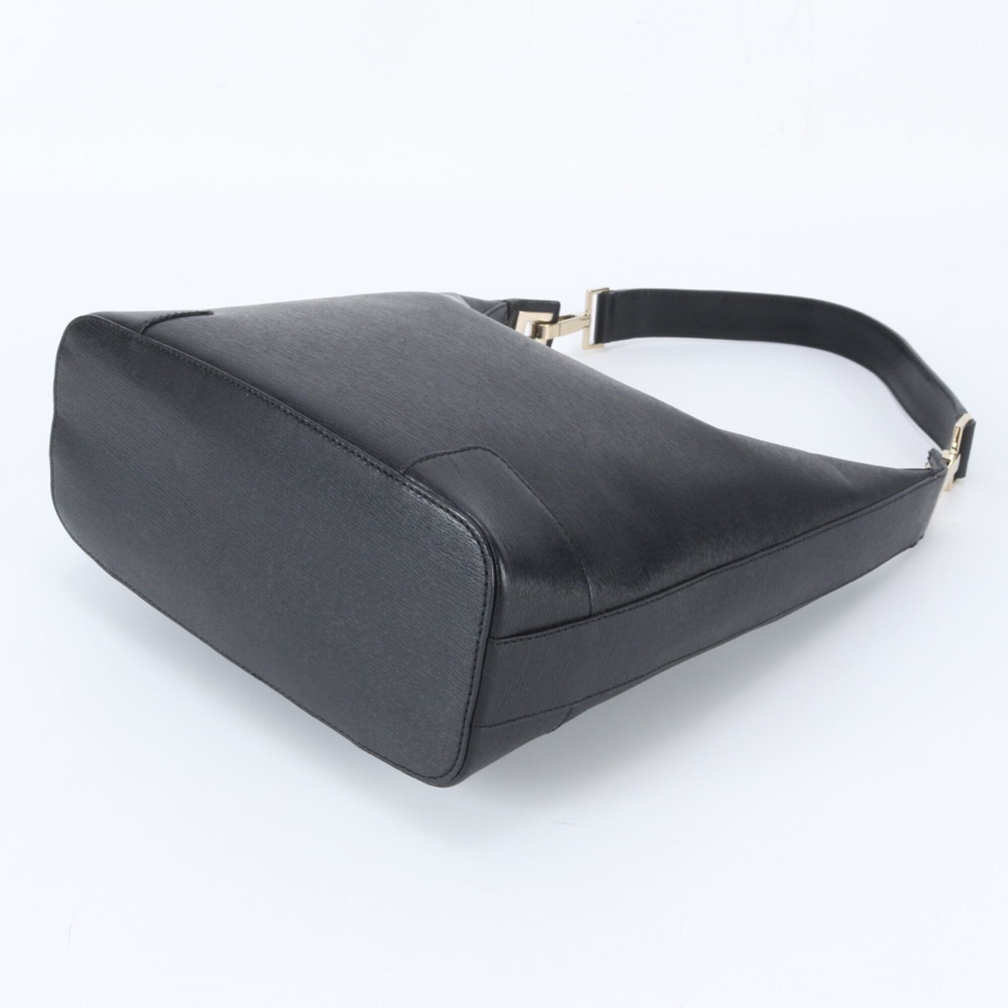 Gucci Black Leather Handbag Shoulder Bag (Pre-Owned)