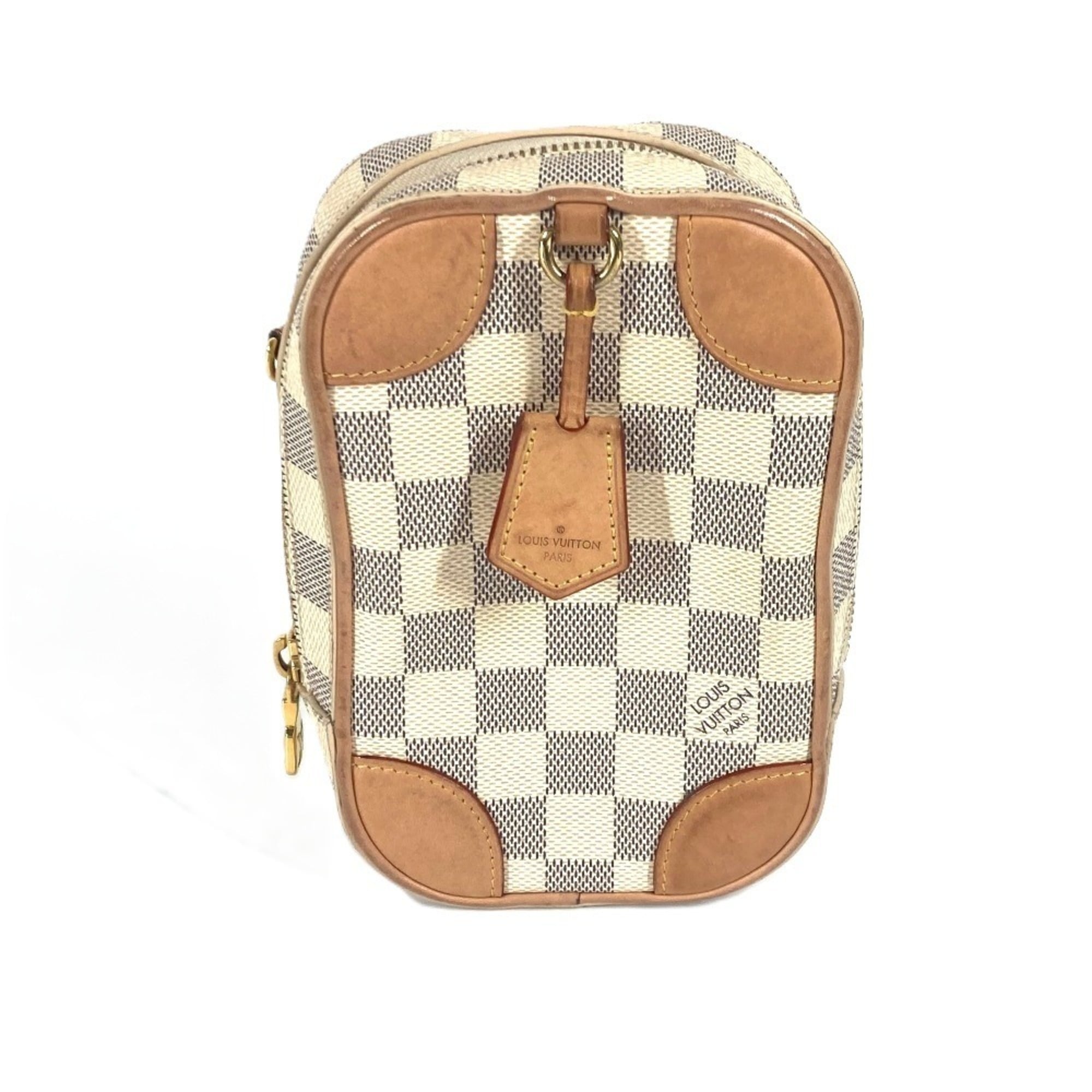 Louis Vuitton Damier Azur White Damier Azur Pochette Shoulder Bag (Pre-Owned)